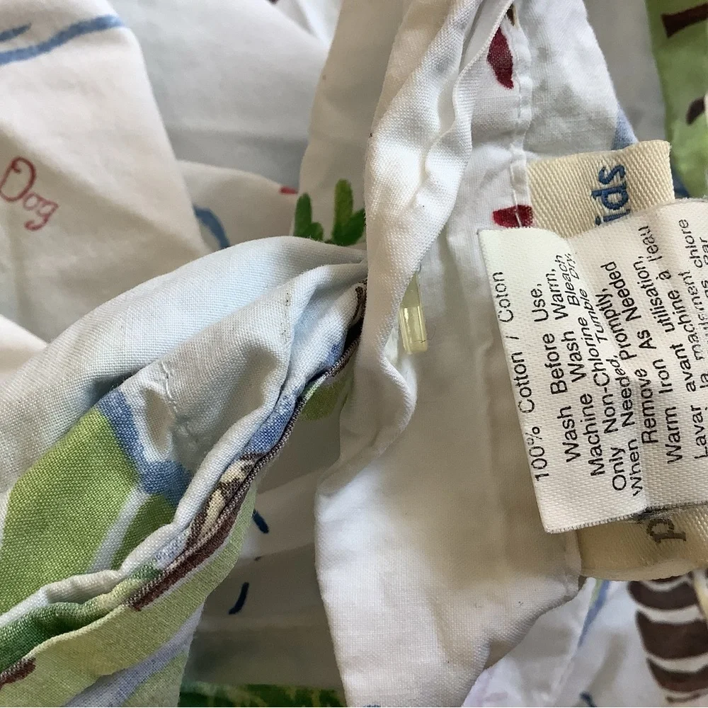 Pottery Barn Kids Bermuda Fish Twin Duvet Sheet Pillow Cases Covers